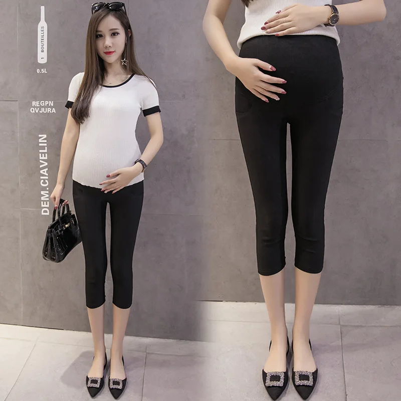 BONJEAN Women Pregnant Leggings Adjustable High Elasticity Maternity
