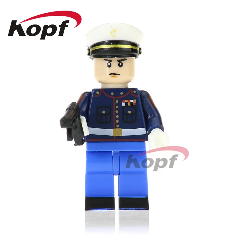 

20Pcs Building Blocks Super Heroes Military Special Duties Unit Marine Corps Policeman Figures For Children Dolls Toys PG1035