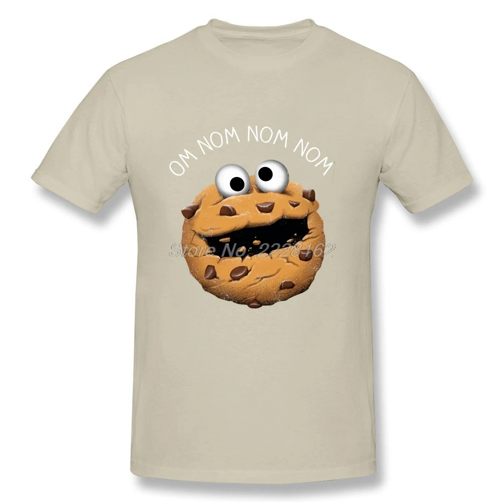 Monster Cookie футболка мужской черный костюм круглый воротник оригинальная забавная