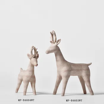 

Resin Deer Nordic Simple Figurine Home Decoration Accessories Crafts