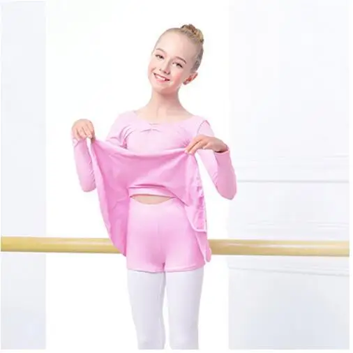 Хлопковое балетное платье для танцев; детская одежда для балета для маленьких девочек; детское гимнастическое трико; тренировочная Одежда для танцев - Цвет: Separated Shorts