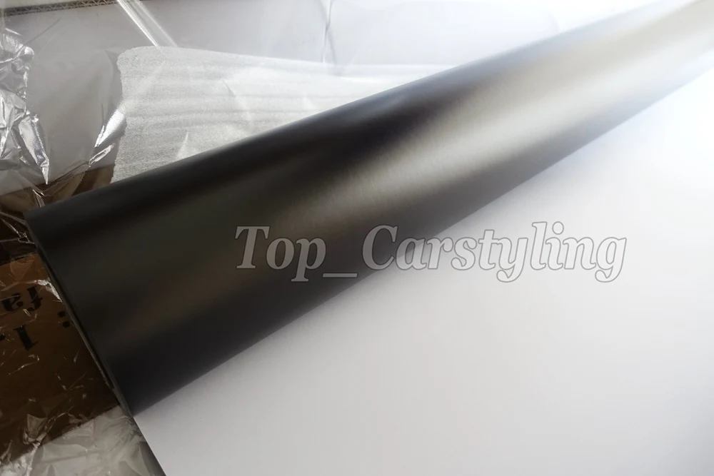 Gray apa 3M Anthracite satin chrome gunmetal dark Grey metallic car wrapping Film (3)