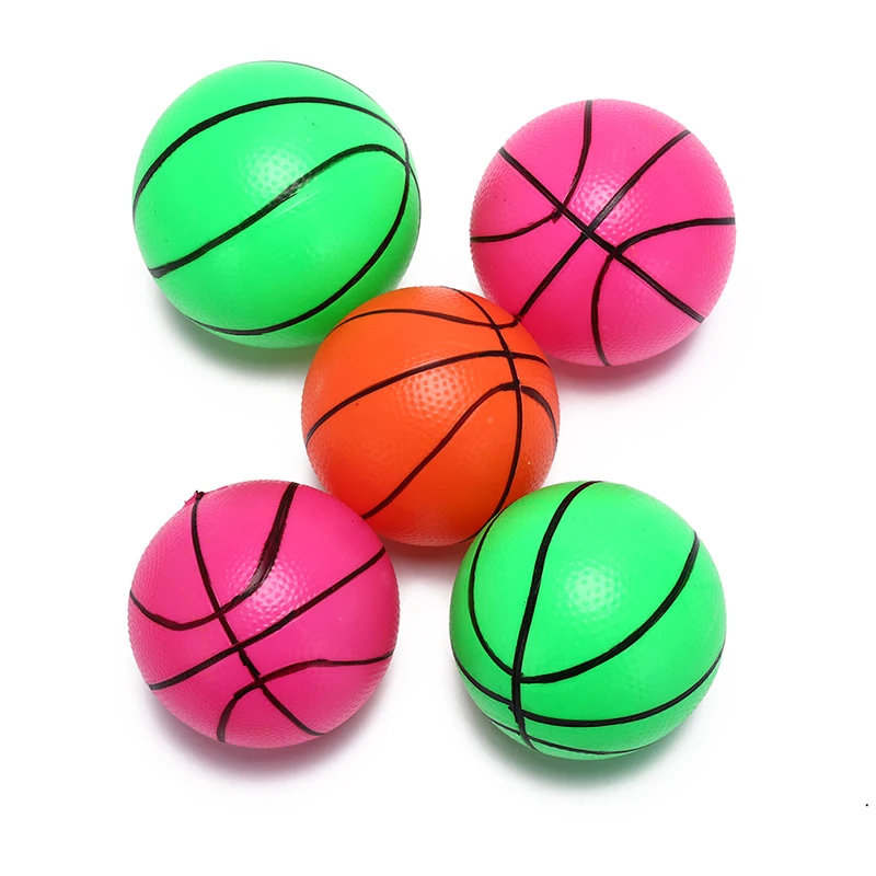 12cm Inflatable PVC Basketball volleyball beach ball Kid Adult sports Toy Random Color 1 PCS 3