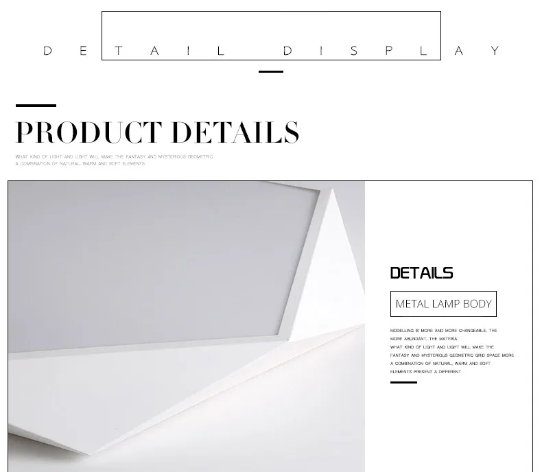 DX 3D Pentagon Led Ceiling Lights (13)