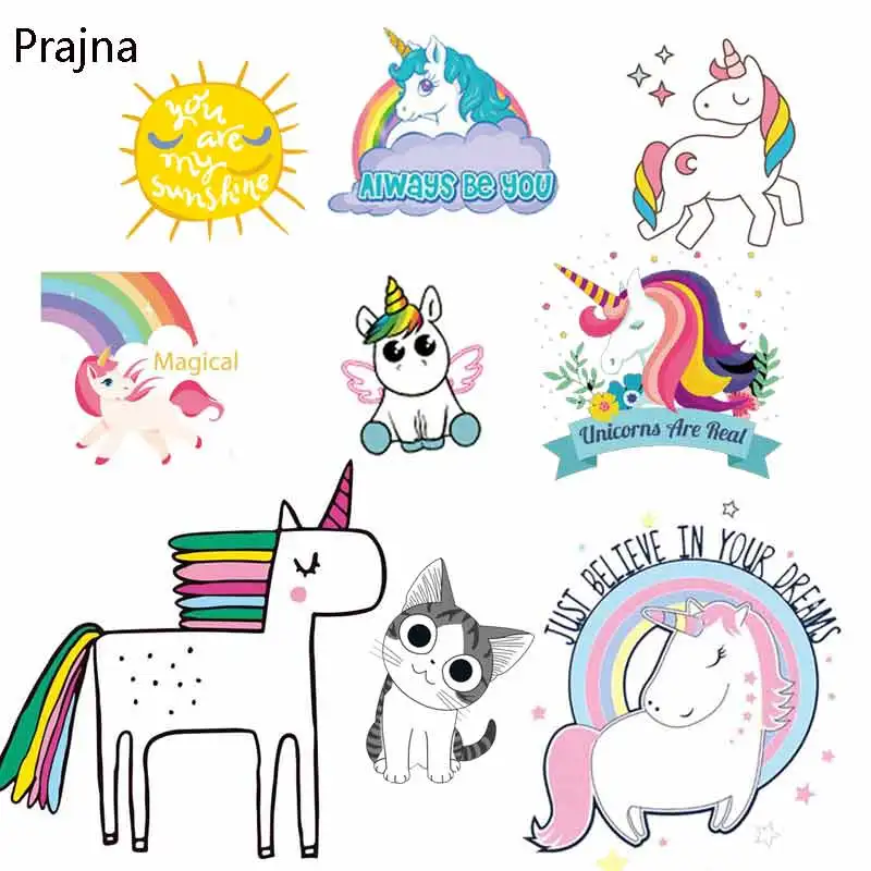 Праджня хиппи Наклейки rainbow Unicorn Kawaii патч аппликация с пайетками аппликации мотив для Дeтскaя oдeждa Интимные аксессуары уровня d