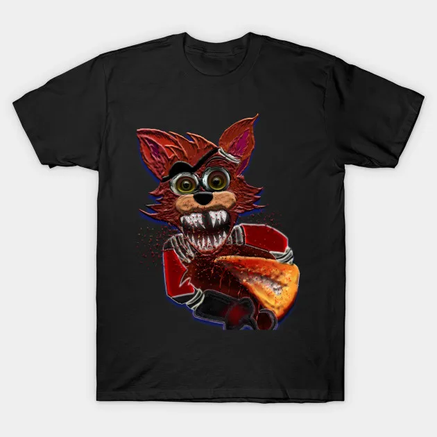 Печатная Мужская футболка новый стиль Mad для пиццы Mangle Hallowen Desig Foxy Piza женская |