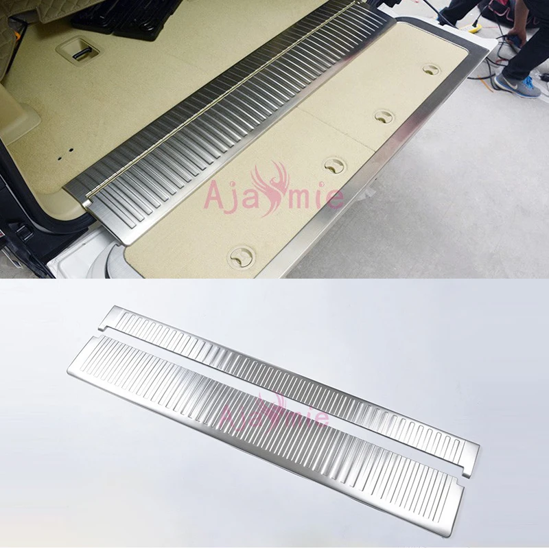 US $91.20 20082017 Rear Trunk Door Sill Interior Bumper 304 Stainless Steel CarStyling For Toyota Lc 200 Land Cruiser 200 Accessories
