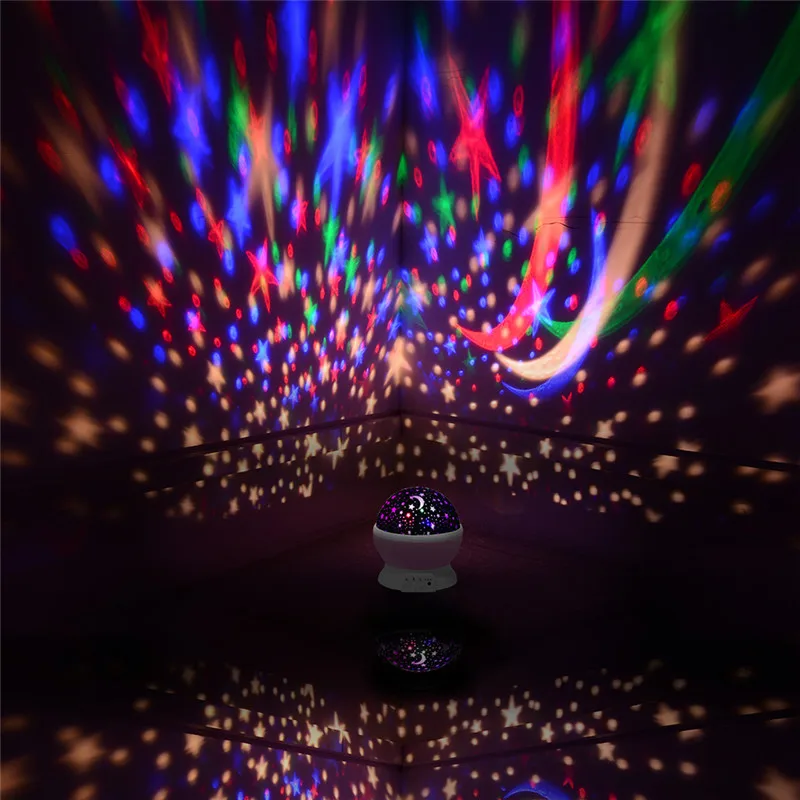 Вращающийся светодиодный Ночник проектор Звездное небо Звезда Мастер дети ребенок сон романтический светодиодный USB проектор лампа Рождественские подарки