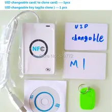NFC ACR122U RFID смарт-карта ACR 122U считыватель смарт-карт Писатель с UID записываемый клон программное обеспечение S50 карта контроля доступа ISO 14443