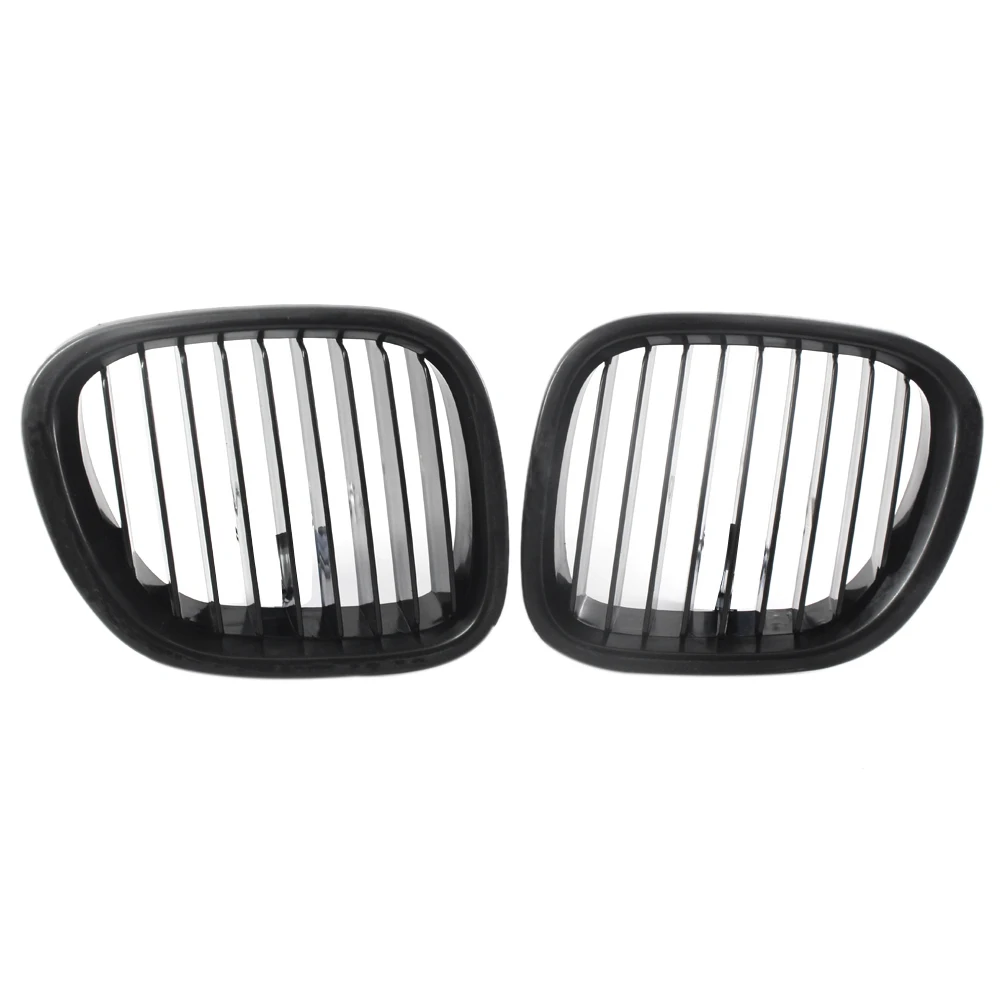 

Kidney Grill License Plate Frame Matt Flat Black Front Grille For 1996-2002 96-02 Bmw Z3 E90 51138412950 51138412949