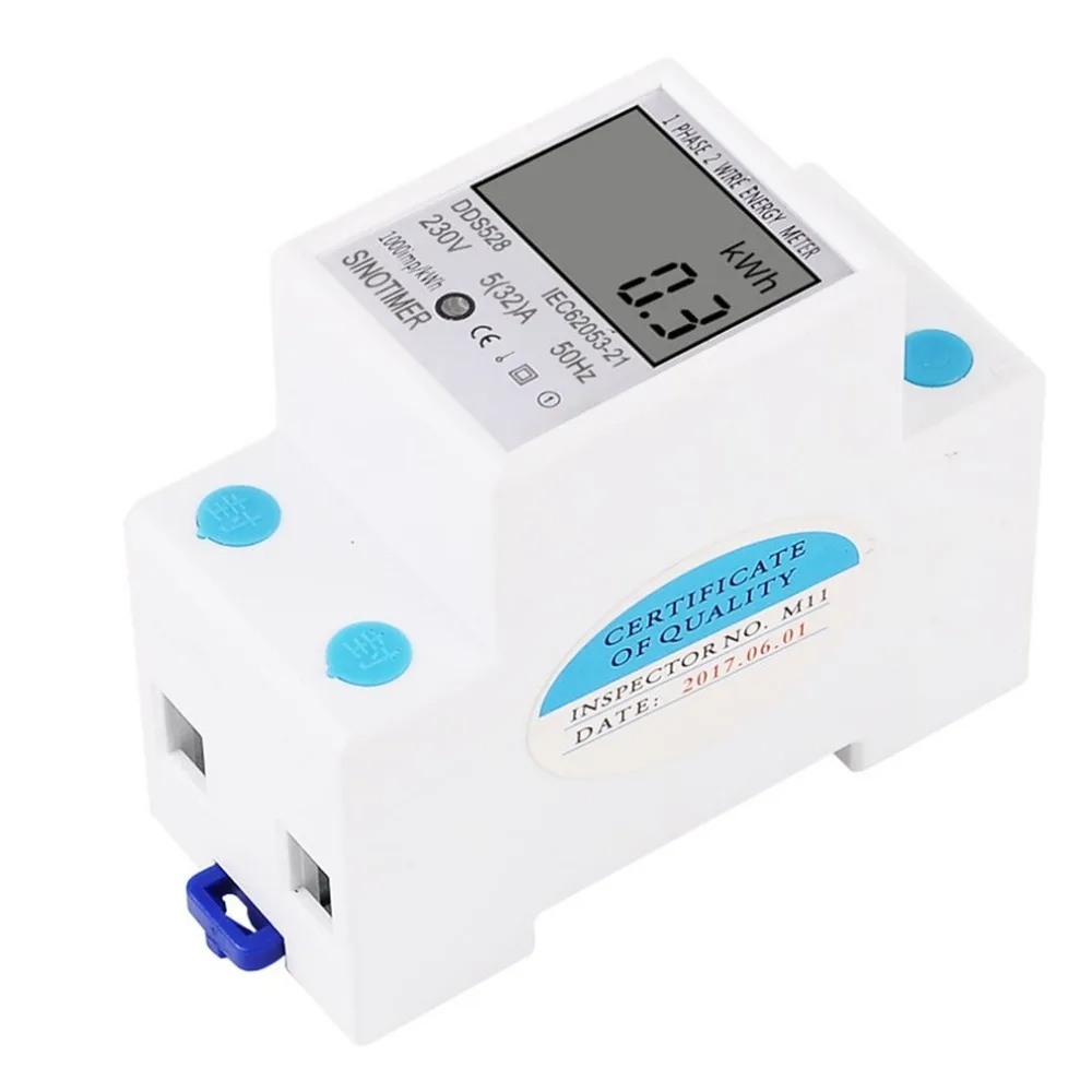 

SINOTIMER KWh AC 230V Digital Electricity Usage Monitor Wattmeter Power Consumption Energy Watt Amp Volt Meter Analyzer