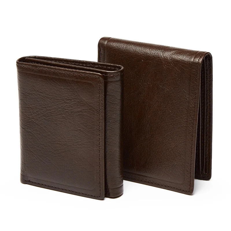 

Multi-Functional Money Clip Wallet for Men Fashion Genuine Leather Small Purse for Cash ID Photo Credit Cards Minimalist Wallets