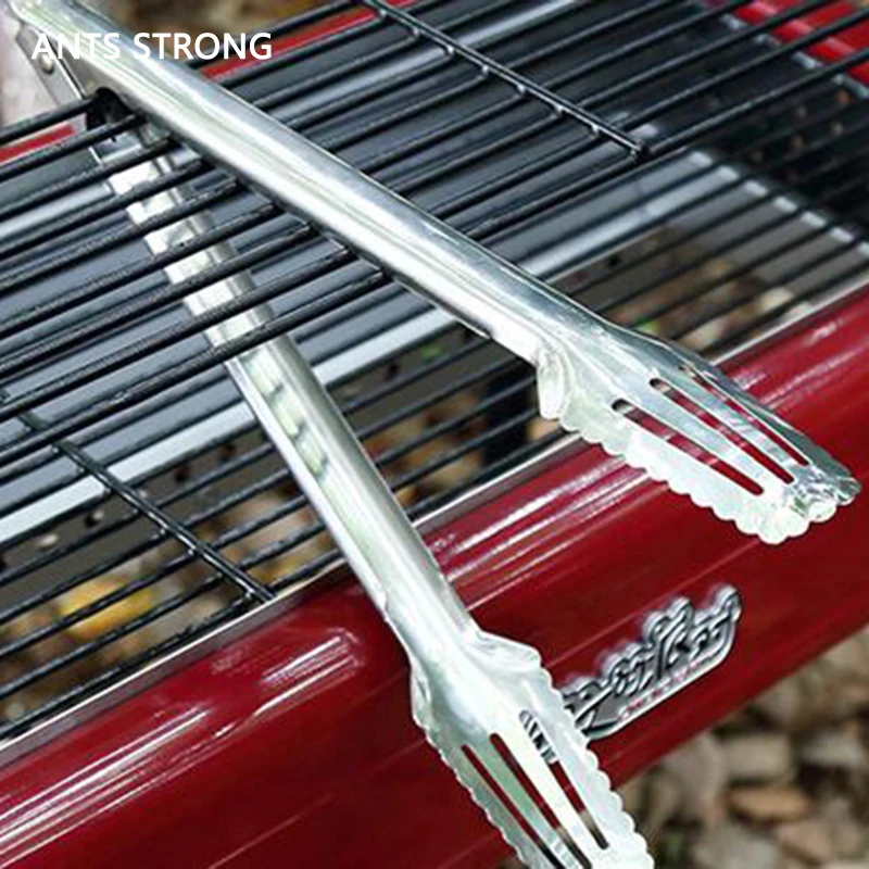 ANTS STRONG household large charcoal BBQ tongs/outdoor camping