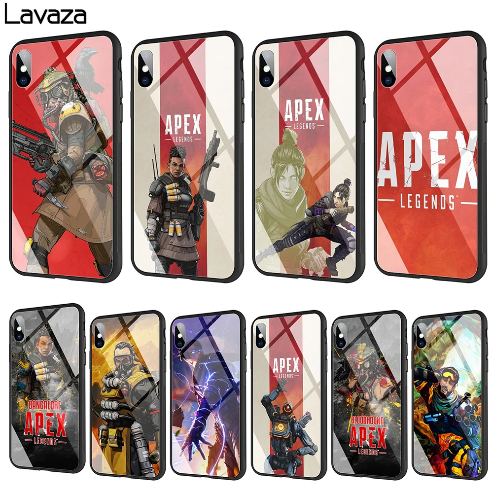 Высококачественный ТПУ чехол Lavaza Apex Legends из закаленного стекла для iPhone XS Max XR X 8 7 6