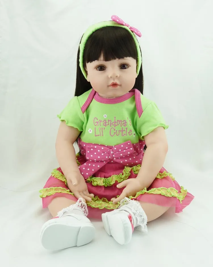 55CM Baby-reborn Girl Doll Handmade Doll Soft Silicone Vinyl Fashion Doll Lifelike Boneca Reborn Baby Toys for Kids Gifts 55CM Baby-reborn Girl Doll Handmade Doll Soft Silicone Vinyl Fashion Doll Lifelike Boneca Reborn Baby Toys for Kids Gifts