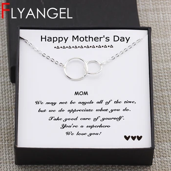 Circles Necklace Happy Mother's Day Gifts Card