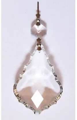 50MM French Pendalogue Crystal Prisms Silver Bow Tie 10PCS/LOT | Лампы и освещение