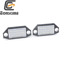 Eonstime 2pcs Error Free 24LED Number License Plate Light Led Interior Light Auto 6500K for Ford Mondeo MKIII 2000-2007 4D/5D