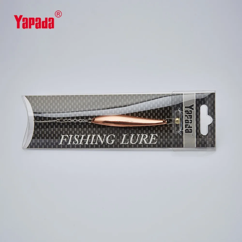 YAPADA ледовая Рыбалка 515 гусеница 10 г 64 мм один крючок многоцветный металл джиг ложка рыболовные приманки
