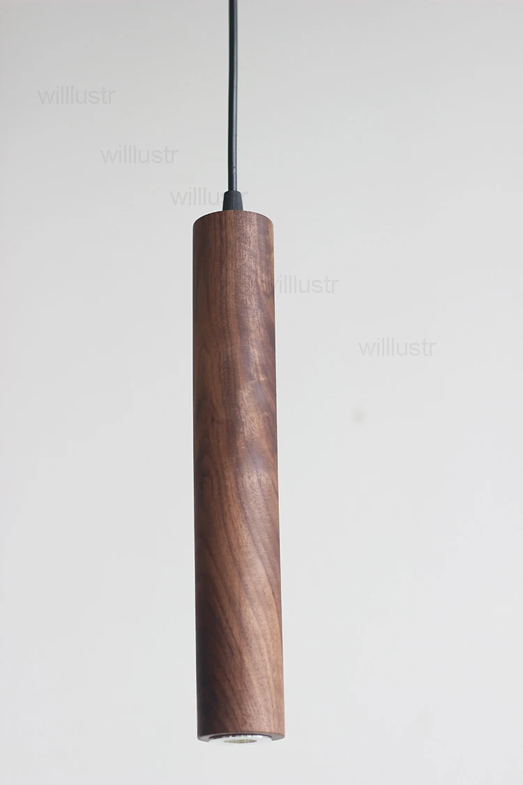Современный деревянный подвесной светильник для ресторана отеля Лофт магазина офиса столовой Натурального ореха бука минималистичный подвесной светильник