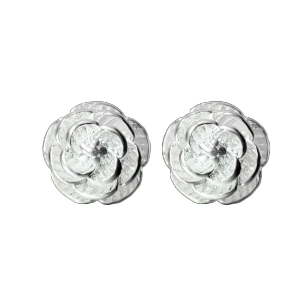 QIAMNI-10pcs-925-Sterling-Silver-Beautiful-Flower-Stud-Earrings-for-Women-Girl-Jewelry-Wedding-Party-Accessories
