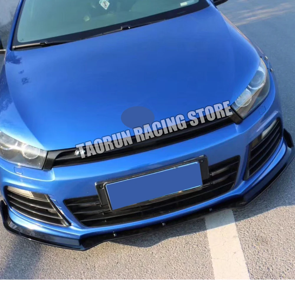 Scirocco R ABS черный передний бампер для губ, спойлер для Scirocco R 2009-(подходит только для R, не подходит для стандарта Scirocco