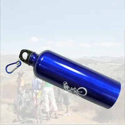 Высокое качество 4 цвета 750 мл велосипедный туристический велосипед спортивный алюминиевый сплав бутылка для воды для спорта на открытом воздухе - Цвет: blue