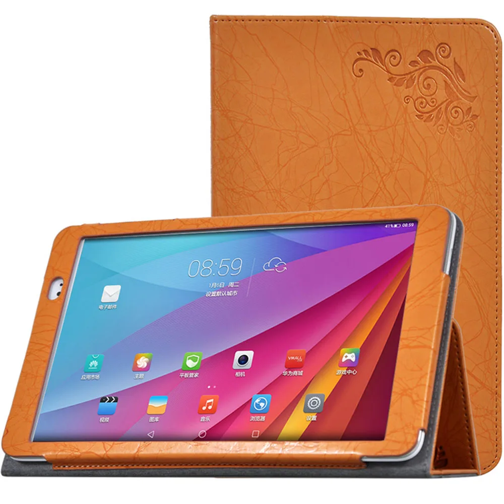 Comprar Funda de tableta para Huawei Mediapad T1 10 impresión Flip pu capa de cuero para Huawei NOTA DE HONOR 9.6 T1 A21W T1 A21L T1 A23L shell + regalos