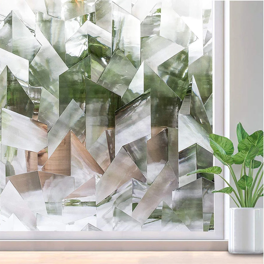 

Funlife 90x200cm 3D Self-adhering Static Vinyl Decorative Privacy Window Film Non-Adhesive Heat Control Anti Uv Window Sticker