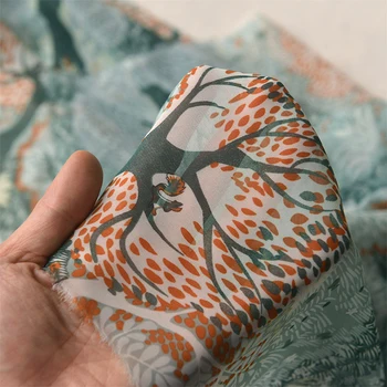 

Boximiya wind unreal color forest wrinkle-resistant fine thin ski spinning han costume jacket skirt fabric