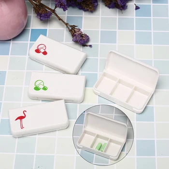 

7Day Weekly Storage Pill Case 3Grids Container Tablet Sorter Box Mini Cute Medicine Organizer Health Care Pill Box Color Random