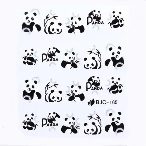 33 Styles Noir Blanc Panda De Bande Dessinée Autocollants
