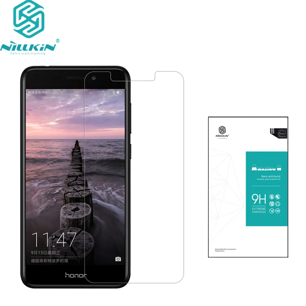 Оригинал Nillkin плоский край закаленное Стекло для Huawei Honor V9 playamazing 9 H 0.33 мм Экран
