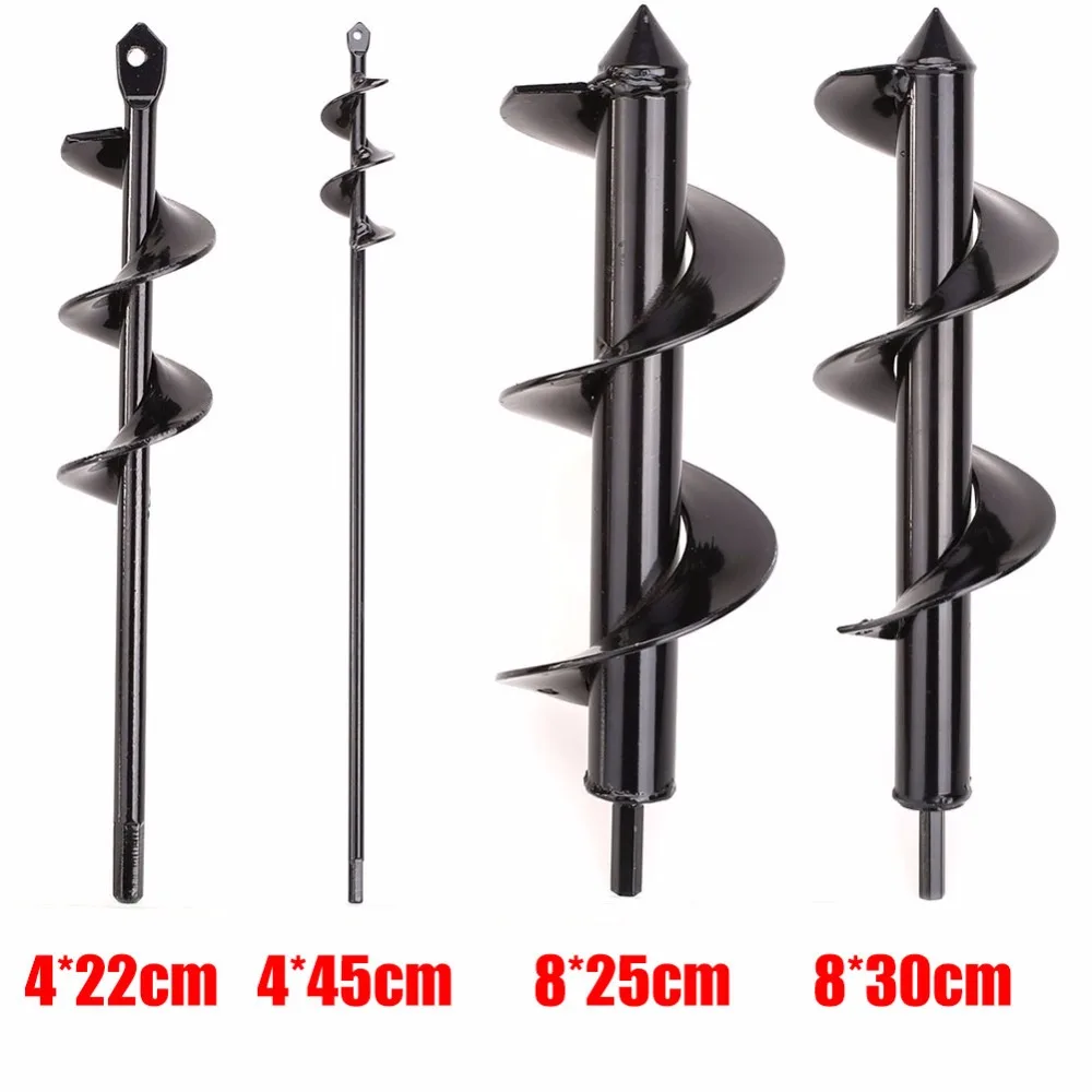 

NEW Garden Auger Spiral Drill Bit Roto Flower Planter Bulb Shaft Drill Auger Yard Gardening Bedding Planting Hole Digger Tool