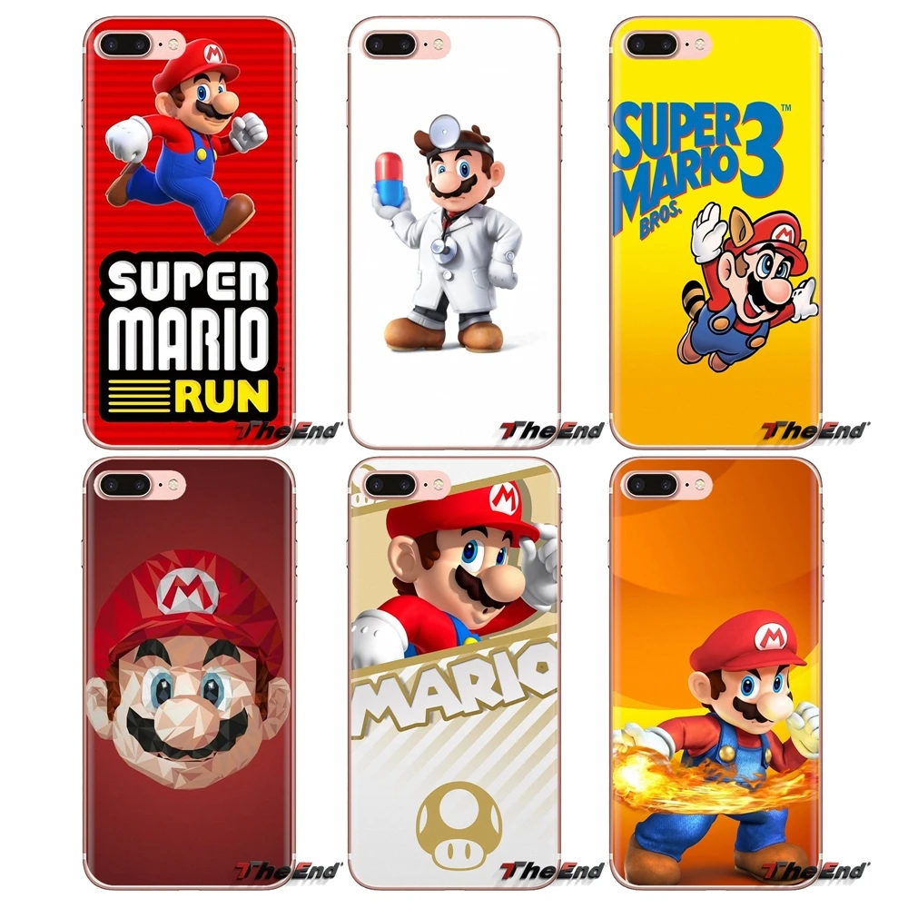 

For Xiaomi Redmi 4A S2 Note 3 3S 4 4X 5 Plus 6 7 6A Pro Pocophone F1 Soft Transparent Cases Covers super mario bros Flexible