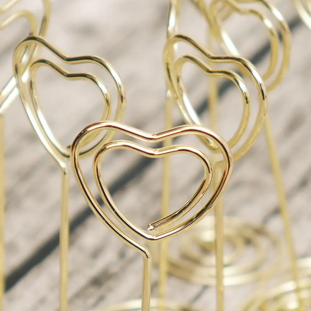 1pc Gold Rose Gold Heart Shaped Love Wedding Party Event Decoration Decor Name Table Card Holder Stand Clip Supply Free Shipping 1pc Gold Rose Gold Heart Shaped Love Wedding Party Event Decoration Decor Name Table Card Holder Stand Clip Supply Free Shipping