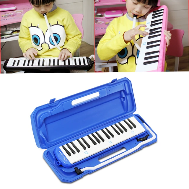 teclas de estilo teclado melódico con estuche de almacenamiento duro acordeón de órgano niños estudiantes bolsa de transporte de instrumentos musicales - AliExpress