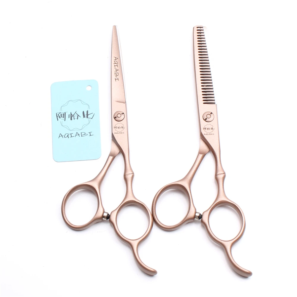 

2Pcs A9030 5.5'' Japan Steel Hairdressing Cutting Shears Thinning Scissors Hair Styling Tools Professional Human Hair Scissors