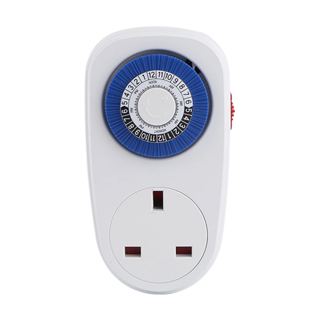24Hour Mechanical Outlet Timer Home Appliace Interval Clock Wall Plate Small Appliances Electric Planned Timer UK