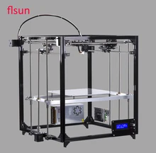 Алюминиевый structrue 3D принтер машина построить Размеры 260*260*350 мм DIY 3D принтер нагревается кровать с двумя рулоны нить SD Card
