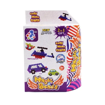 

Water Beads Toy Perler Pegboard For Children DIY Aircraft&Car Set Fuse Jigsaw Puzzle Water Beadbond Educational Toys New