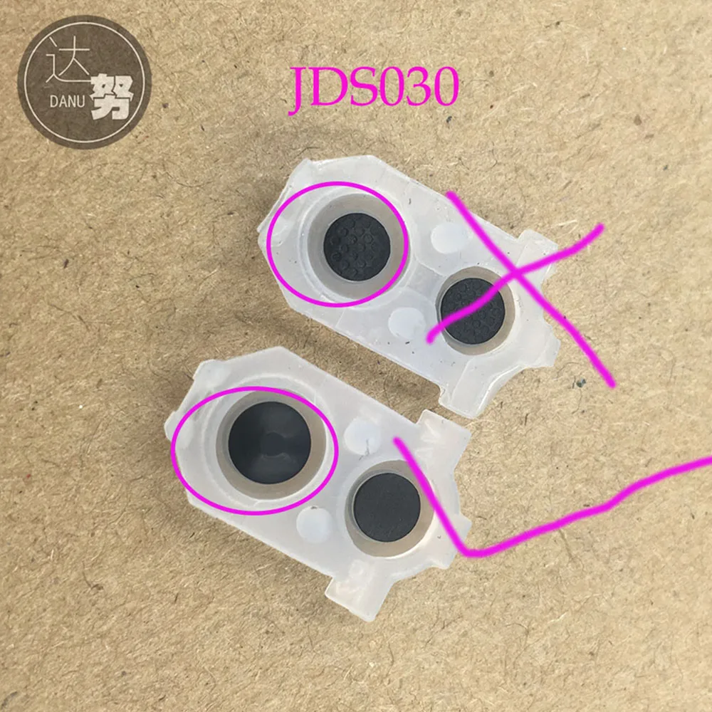 10 наборов = 20 шт. JDS030 040 JDM-040 030 050 055 контактные площадки из силиконового каучука для PS4 контроллер L2 R2 L1 R1 резиновые кнопки