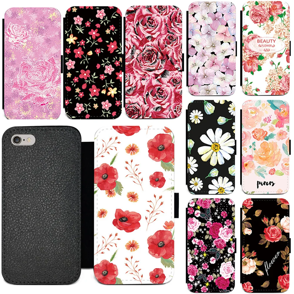 Защитный чехол книжка из искусственной кожи для iPhone 5 6S 7 8 Plus X XR XS 11 PRO MAX|Бамперы| |