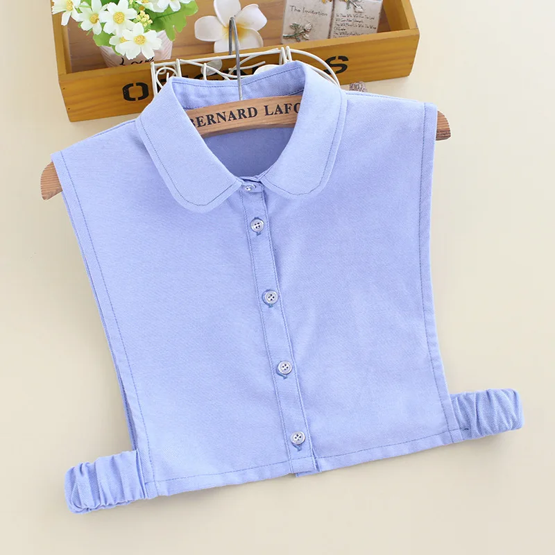 

YSMILE Y Fashion Women Solid Fake Collar Light Blue Remove Detachable Collar High Quality All Match Decorative Collar For Female