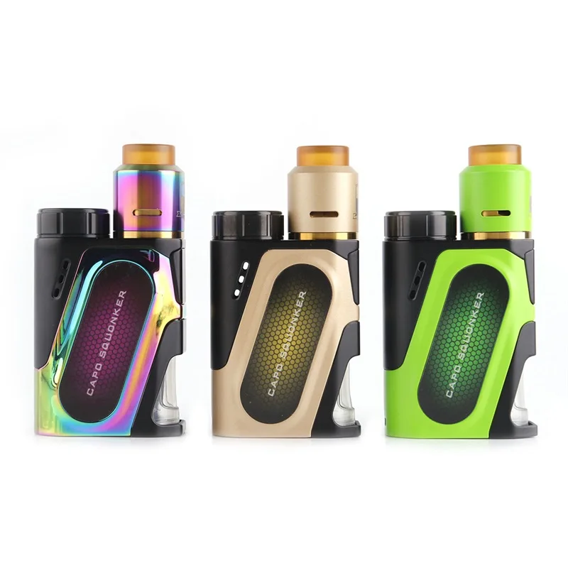 

Ijoy capo squonk 100w Electronic Cigarette kit CAPO Squonk TC Box Mod 3000mAh Side airflow 510 Vape Vaporizer E-Cigarettes kit