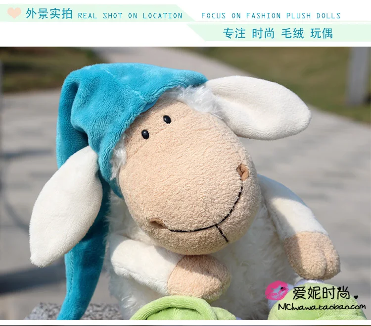 Jolly Sleepy Sheep Animal плюшевая игрушка новая горячая распродажа 25 см 35 см 50 см 80 см детский подарок на день рождения 1 шт. рождественские подарки