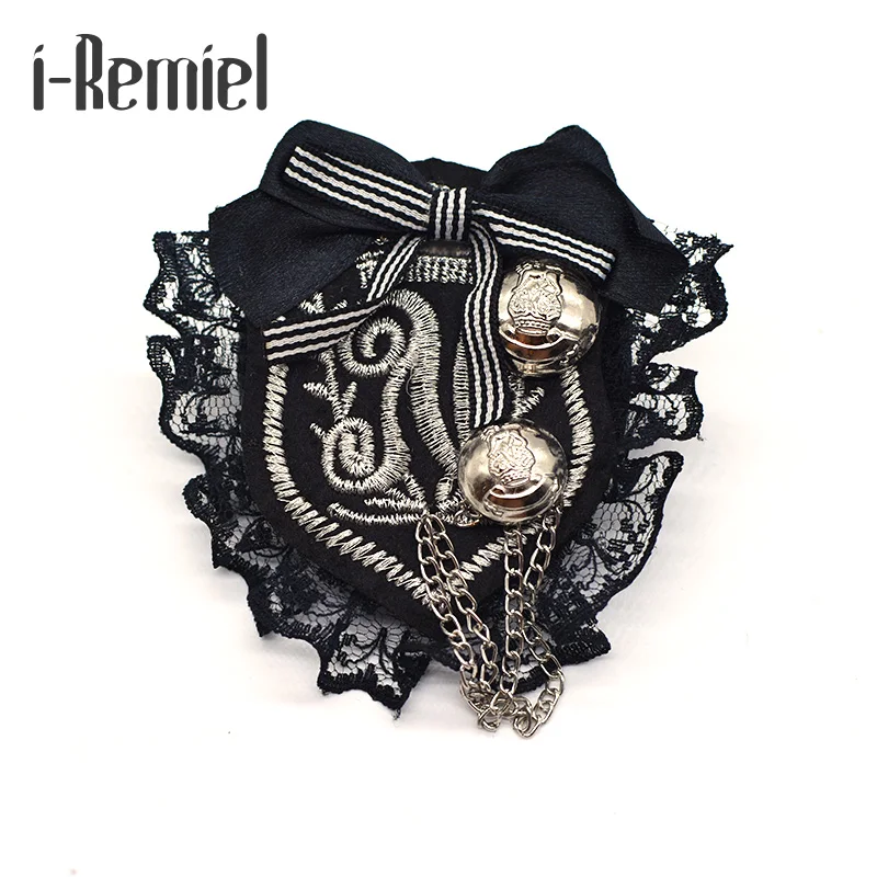 

2017 New Arrival Top Fashion Stainless Steel Anchor Broche Brooches British Style Retro Fringed Bead Brooch Female Pin Badge