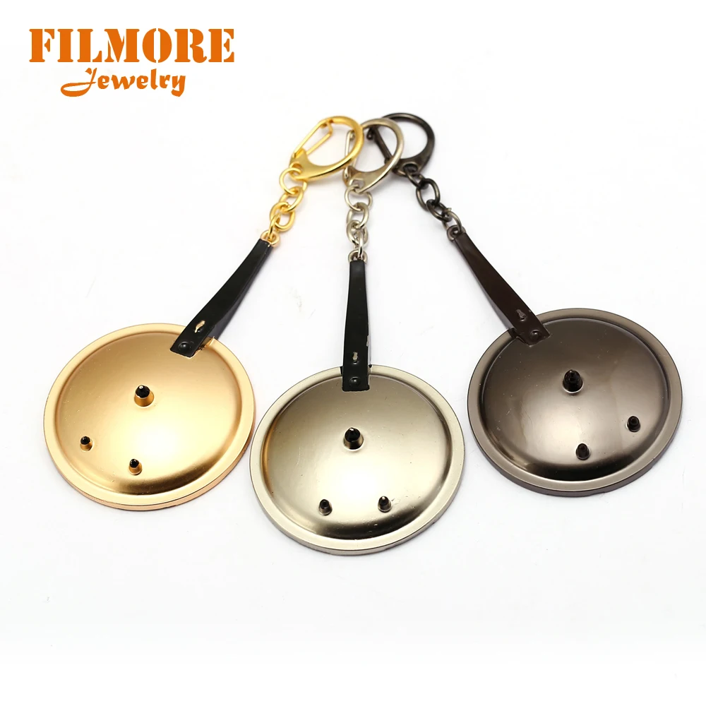 

Hot Game PUBG Weapon Pressure Cooker Key Chains for Men Women Battlegrounds KeyChain PUBG Key Holder For Fans Wholesale