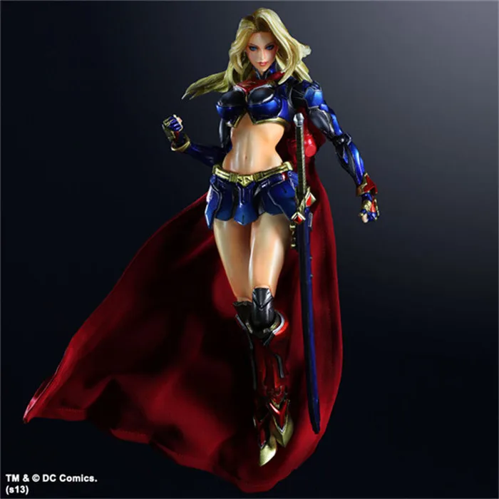 Play Arts Super Hero DC Bushidou Фигурка Девушки Коллекция игрушек 25 см