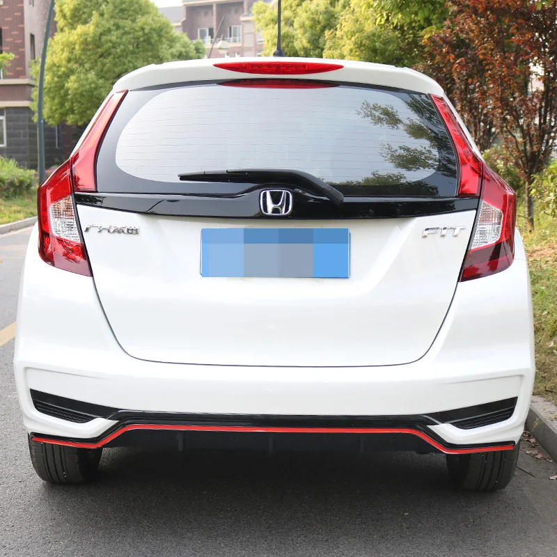 For Honda Jazz Fit Gk5 18 19 Rear Bumper Diffuser Bumpers Lip Protector Guard Skid Plate Spoiler Abs Chrome Finish Bumpers Aliexpress